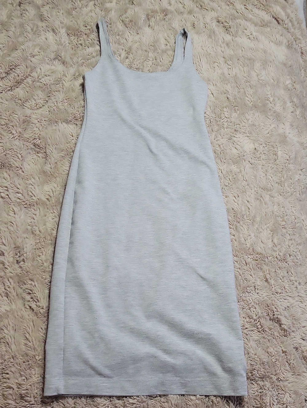Zara Light Gray Midi Tank Dress